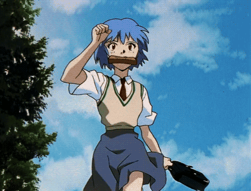 Rei Ayanami animated